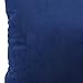 Deconovo Plush Velvet Cushion Super Soft Cases Home Decorative Square Throw Pillow Cover with Invisible Zipper for Bed, 18x18 Inch, Navy Blue