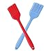 Verigle Heat Resistant Food Grade for for BBQ Grill Barbecue Baking Kitchen Cooking, 8.3 inch, Red&Blue