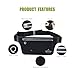 MOSSLIAN Running Belt, Waterproof Outdoor Fitness Workout Waist Fanny Hip Pack Bum Bag for iPhone X 8 7 6S, Galaxy J7 Edge S8 S7 S5 Up to 6