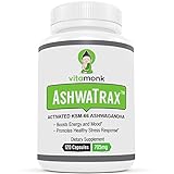 AshwaTrax™ Bio-Enhanced KSM-66 Ashwagandha Extract - By VitaMonk - Enhanced with BioPerine® for Superior Absorption - Withania Somnifera - For Energy, Mental Clarity, Stress Relief - KSM 66 Capsules