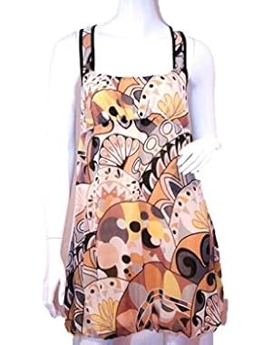 BCBG Women's Plates Racerback Bubble Dress, M