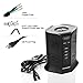 Power Strip Tower SAFEMORE Smart 8-Outlet 4-USB Surge Protector Desktop Power Plug Electrical Charging Station with 6.5ft Long Extension Cord with 4.2A USB for Home Office(Black)