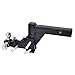Goplus Triple Ball Swivel Adjustable Drop Turn Trailer Tow Hitch Mount for 2