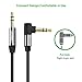 UGREEN 3.5MM Right-Angled Stereo Audio Cable 90 Degree for Car, Apple iPhone, iPod, iPad, Samsung,Smartphones, Tablets and Speakers