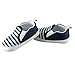 Fairy Season Baby Unisex Cotton Blend Soft Sole Navy Stripe Cloth Shoes