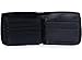 alpine swiss Men's Leather Zip Around Wallet ID Card Secure Zipper Bifold, Black, One Size