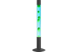 LKUA 30-Inch Relaxing Liquid Motion Lamps,Magma Lamps, Home Decor Living Room Office Bedroom Lamp for Adults (Blue Water Green Wax)