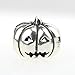 Halloween Jack-o-Lantern Pumpkin .925 Sterling Silver Bead Charm