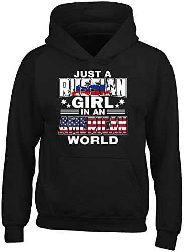 seenpin A Russian Girl In An American World An Awesome Gift - Adult Hoodie