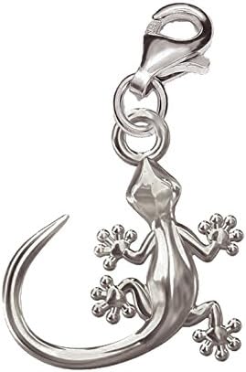 Eurojewellery Sterling 925 Silver Gecko Lizard Charm Pendant For Charms Bracelets A16C