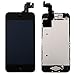 Corepair Full Assembly Replacement for iPhone 5C (4.0 Inch) LCD Display Screen Touch Digitizer Assembly, Facing Proximity Sensor+ Home Button+ Ear Speaker+ Front Camera+ Repair Tools (5C Black)