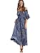 Milumia Women's Boho Off The Shoulder Swing Maxi Dress