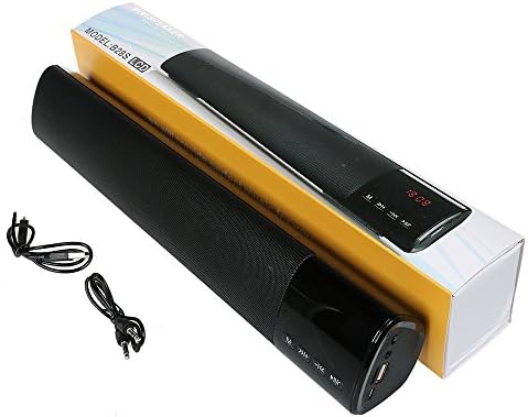 YZone Sound Bar Mini Wireless Bluetooth Speaker with LED Display Clock mode with Mic