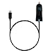 iPhone 6s Car Charger, Lentus Lightning Car Charger Adapter for iPhone 6/6s 6 Plus with extra 2.1A High Speed USB port, White (Black)