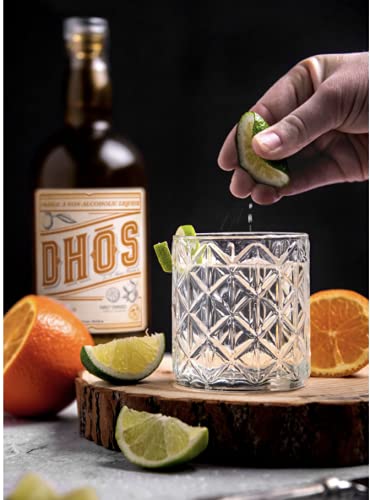 DHOS ORANGE – NON-ALCOHOLIC LIQUOR WITH ORANGE, TANGERINE, SWEET VANILLA & SPICE – NON-ALCOHOLIC SPIRIT TO MIX DELICIOUS MARGARITAS & MOCKTAILS – KETO-FRIENDLY, ZERO SUGAR, ZERO PROOF – 750 ML
