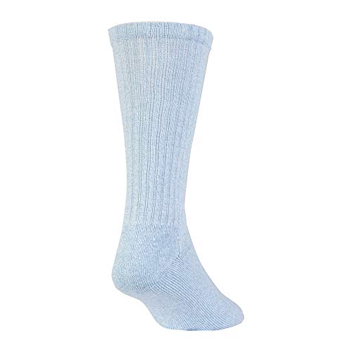 Gold Toe Men's Harrington Crew Socks, Multipairs, Washed Blue/Light (6