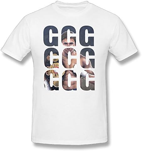 K9K9X Men's Gennady Golovkin GGG Logo T-shirt White M