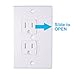 AUSTOR Electric Outlet Covers Baby Safety Self Closing Wall Socket Plugs Plate Alternate for Child Proofing, 6 Pack