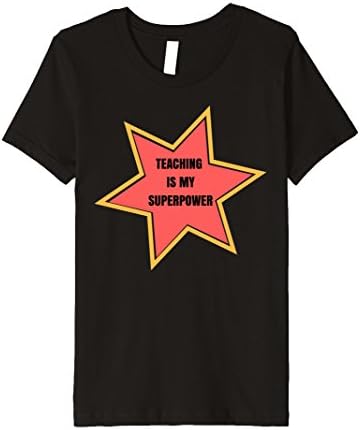 Kids TEACHING IS MY SUPERPOWER T-SHIRT PREMIUM 10 Black