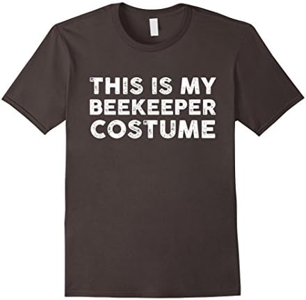 Mens Funny Halloween Tshirt - This Is My Beekeeper Costume 2XL Asphalt