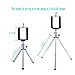 FAVOLCANO Universal Mini Adjustable Tripod Mount Stand with Phone Holder/Clip for Smartphones