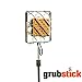 Grubstick | 4 Piece Kit | Telescopic Extendable Campfire Fireplace Skewer with Interchangeable Attachments | Great for Marshmallow S'Mores and Hot Dogs | Dishwasher Safe Heavy Duty Stainless Steel