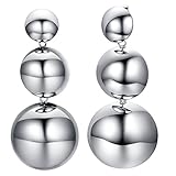 Shally White Gold Plated Tassel Long Stud Earrings
