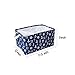 Orino Waterproof Nursery Nautical Fabric Large Storage Baskets with Drawstring Beach Anchor Theme Collapsible Storage Bins Mediterranean Style for cloth, toys, books,sundries, Set of 3(17.5x12x9) inch