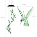 Solar Hummingbird Wind Chime Outdoor Indoor, Color Changing Led Solar Power Wind Chime Light, Colorful Decorative Mobile Hanging Wind Chime for Home, Patio, Garden, Hummingbird Birthday Gift for Women