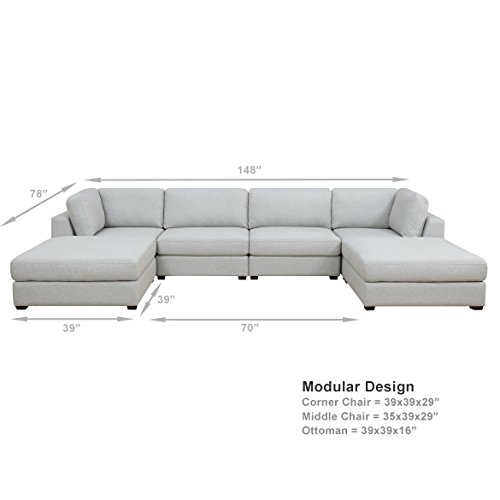 Reed 6Piece Modular Customizable and