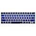 MOSISO Keyboard Cover Compatible with MacBook Pro with Touch Bar 13 and 15 Inch 2019 2018 2017 2016 (Model: A2159, A1989, A1990, A1706, A1707), Silicone Skin Protector, Mix Ombre Blue