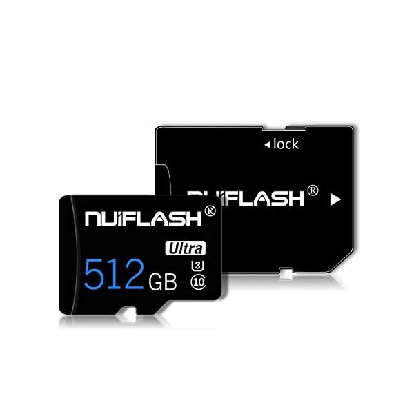 512 GB Speicherkarte mit A-Karten-Adapter, Klasse 10, TF-Karte, High-Speed-Speicherkarte für Nintendo-Switch, Handy…
