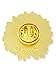 PinMart Detailed Yellow Sunflower Summer Enamel Lapel Brooch Pin