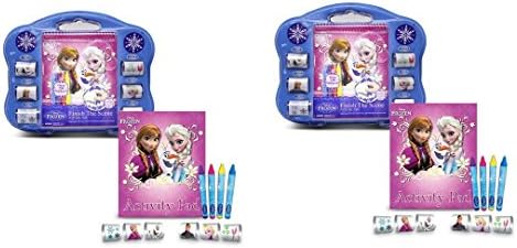 Disney Frozen Finish the Sticker Scene x 2 Set (each include 40 activity pages, 250 stickrs and 4 crayons)