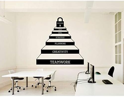 Fushoulu 57x57 Cm Cle De La Reussite Escaliers Art Decal Cool Bureau Motivation Murale Vinyle Autocollant Idee Citations Murale Pour Bureau Papier Peint Amazon Fr Bricolage