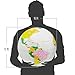  Inflatable Political World Globe with Accurate Map of Country Borders - Teacher and Student Supplies