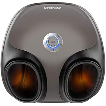 RENPHO Foot Massager with Shiatsu Tapping Heat and Air Compression, Deep Kneading Electric Foot Massage Machine for Plantar Fasciitis Pain Relief, Tired Feet, Promote Blood Circulation