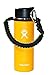 WaterFit Paracord Handle - Paracord Carrier Survival Strap Cord with Safety Ring and Carabiner Compatible with Hydro Flask Wide Mouth Water Bottles 12oz - 64 oz