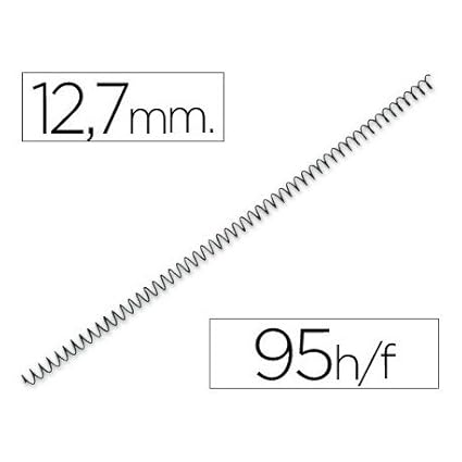 Espiral Metalico Yosan Sistema Wire O Negro Paso 31 127 Mm