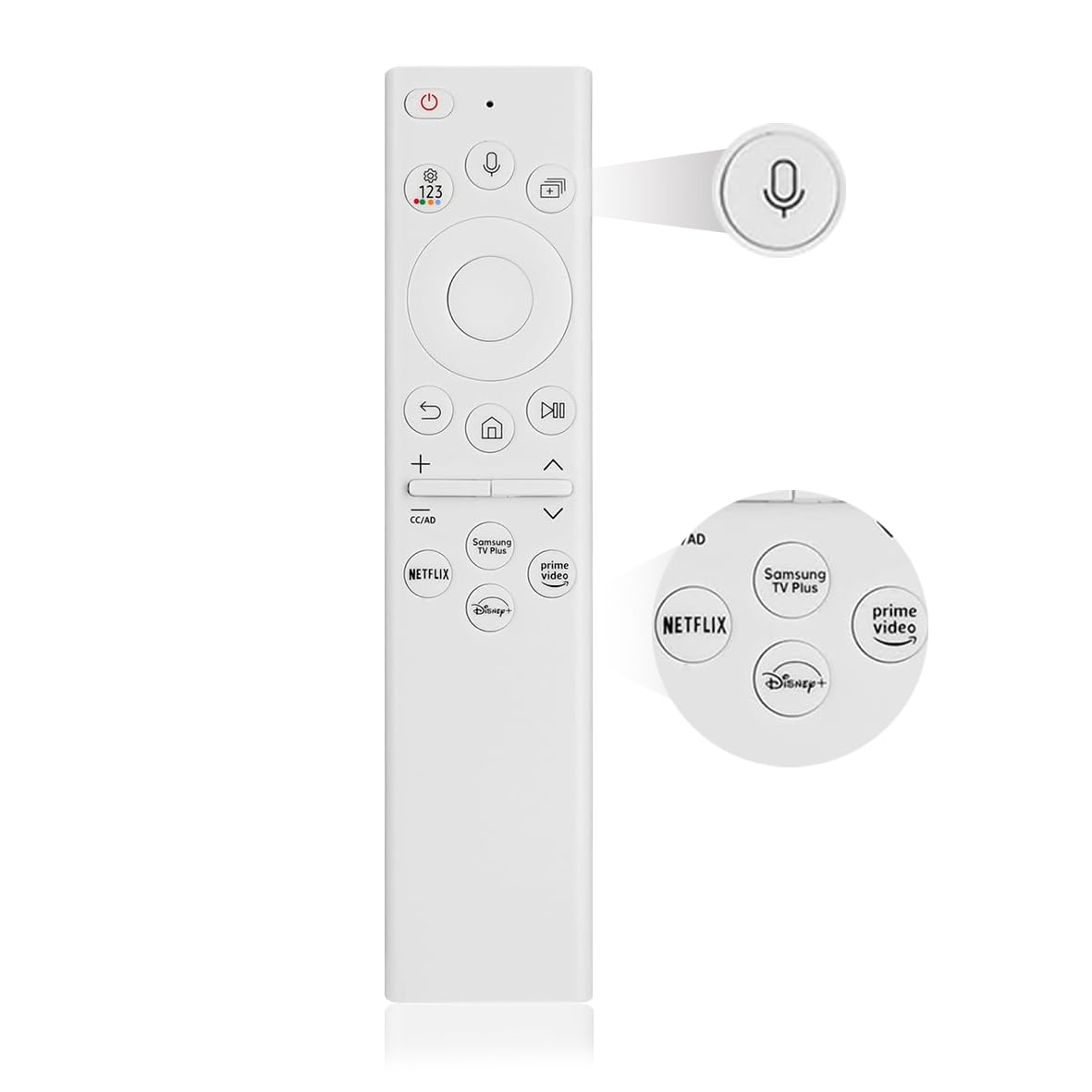 Photo 1 of (USED/FAIR) Replacement for Samsung Frame tv Remote, for 2019-2024 Samsung Frame Remote, Samsung Remote Control for Smart TV with Voice Function. for Crystal QLED QLED 4K 8K Frame TV.(No Solar).