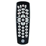 GE Universal Remote Control for Samsung, Vizio, LG, Sony, Sharp, Roku, Apple TV, RCA, Panasonic, Smart TVs, Streaming Players, Blu-ray, DVD, 3-Device, Black, 24991