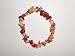 1pc Natural Healing Crystal Fire Agate Chip Gemstone 7 Inch Stretch Bracelet