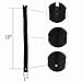 KGS Nylon Zippers for Sewing Crafts | Size: 15 Inch | Color: Black | 20 Pieces per Pack | Single Color #3 Nylon Zippers for Making Bags, Pouches, Pillow Covers and Sewing Craft Projects