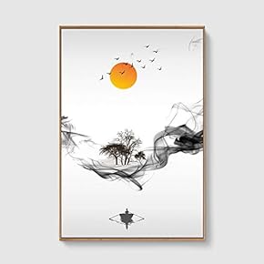 Framed Home Artwork Nordic Style Abstract Color for...