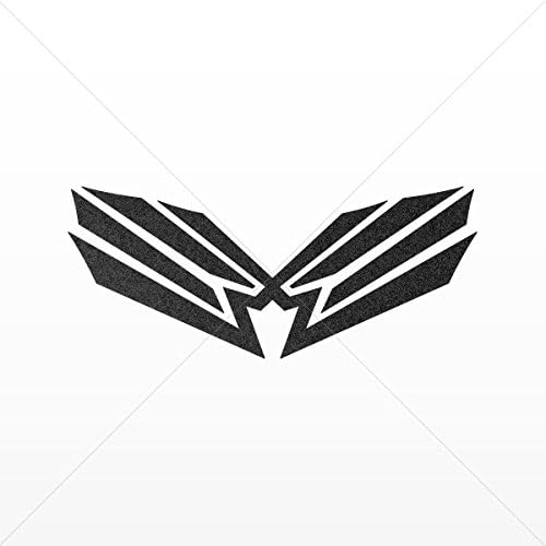 Sticker Tribal Tattoo Style Decoration Bike Motorbike Bicycl Mettalic Black (5 X 2.1 Inches)