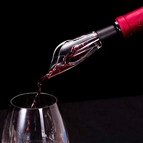 BeRicham Wine Aerator Pourer and Vacuum Wine Stoppers Set for Aerating Wine Instantly, Keeping Wine Fresh, FDA Approved
