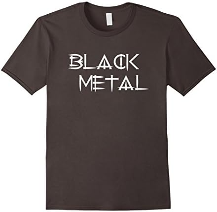 Mens Black Metal Music T-shirt 2XL Asphalt