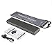BATTOP Upgrade Foldable Bluetooth Keyboard With Kickstand Universal for IOS Android Windows (Gray and Black)