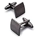 Prime Jewellery Gun Metal Textured Cuff Links in Gift Box-Luxury French Tuxedo Shirt Cufflinks -Cool Fashionable Gift