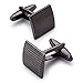 Gun Metal Textured Cuff Links in Gift Box-Luxury French Tuxedo Shirt Cufflinks...